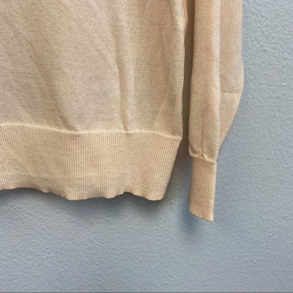 Sandro Ania Peach Color Cotton-Mix Lightweight Sweater Size 2, US Medium - Picture 11 of 14